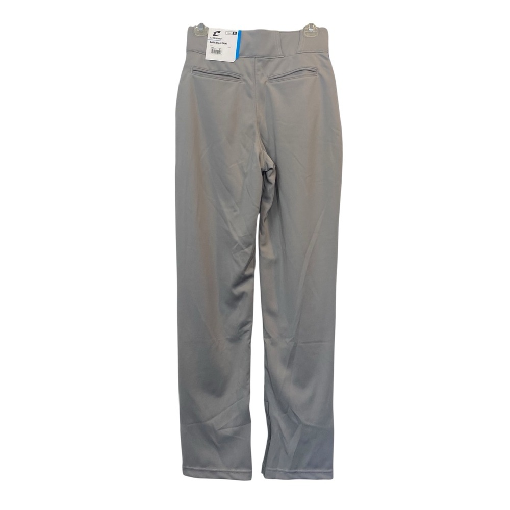 CHAMPRO  Adult Men's Small (28-30) Gray Blue side piping Baseball Uniform Pants - Picture 4 of 11